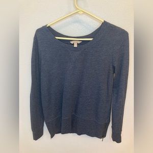 Blue/Grey Side Zip Sweater